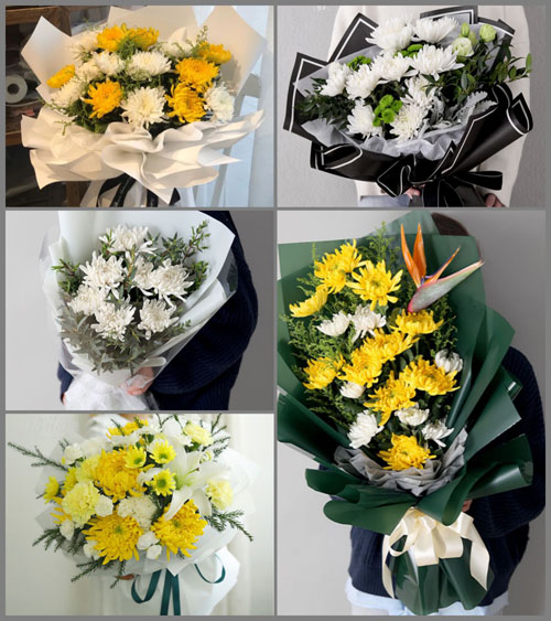 河南郑州荥阳市高山镇白事花束代送